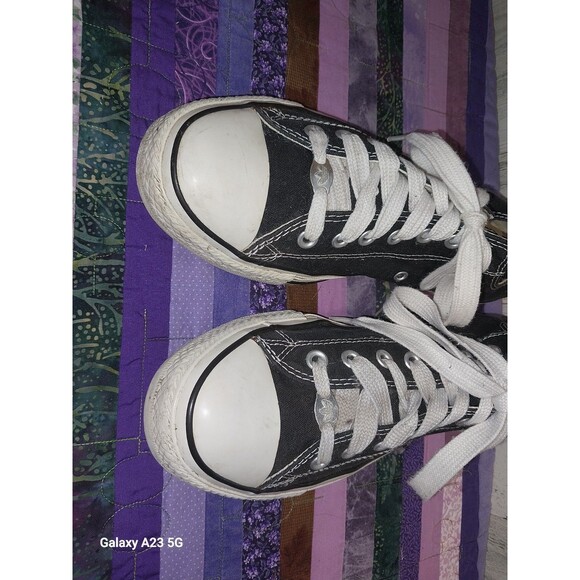 Converse Chuck Taylor All Stars Womens 12 Mens 10 Sneakers Low Shoes Black M9166 - Picture 4 of 9